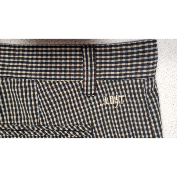 Lost Enterprises 38" shorts checker cotton polyester mid length at the knee - Picture 1 of 8